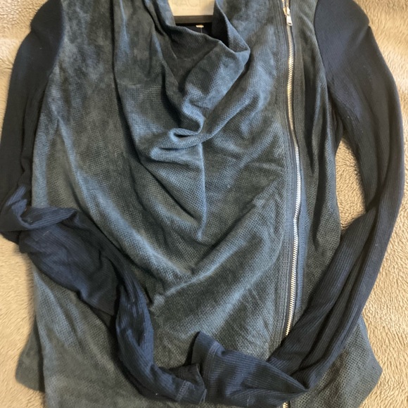 Rachel Roy Suede & Knit Zippered Top - Picture 6 of 7